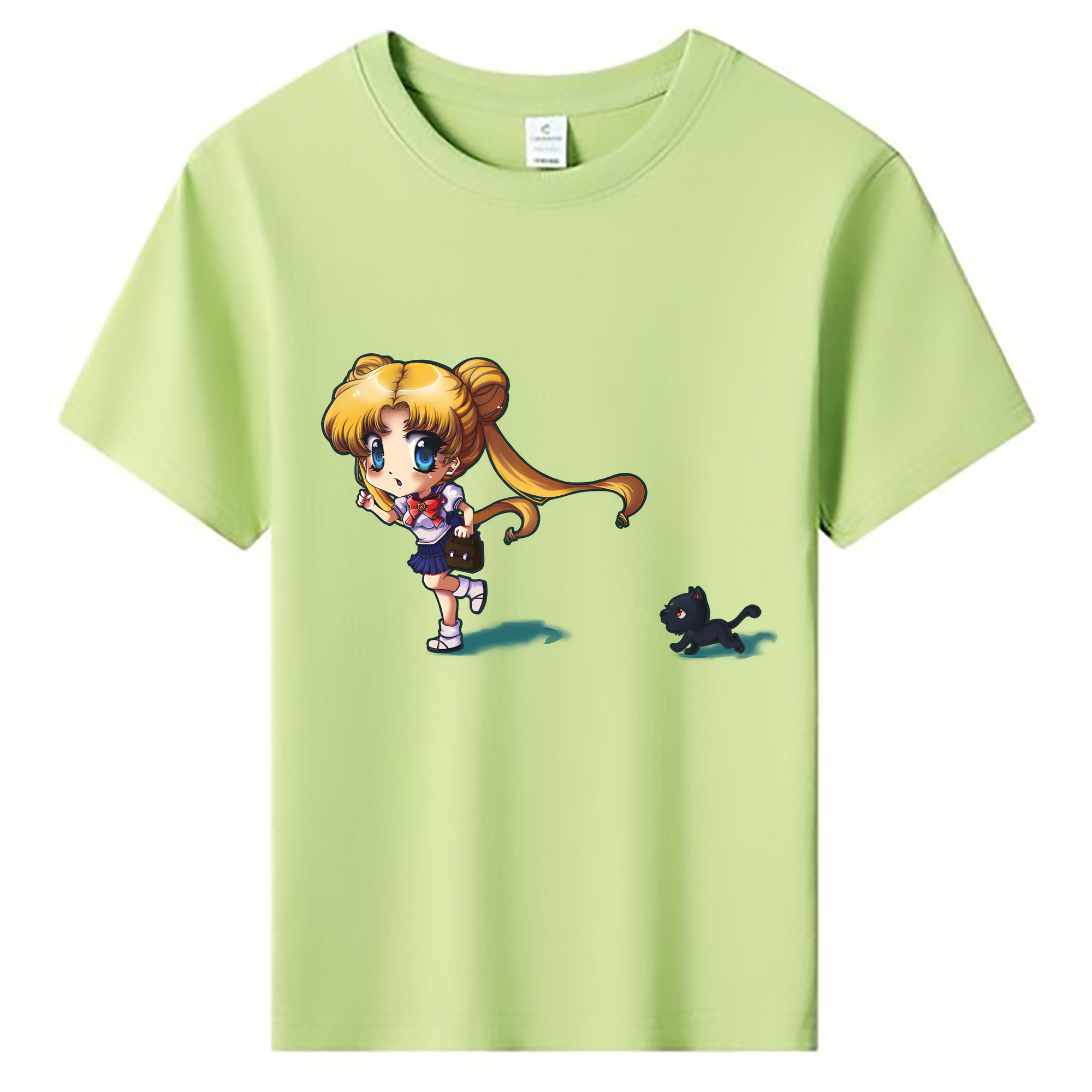 （画像用） 美少女戦士セーラームーン 愛野 美奈子 あいの みなこ Sailor Moon Aino Minako 綿100％キッズTシャツ（フロントプリント）